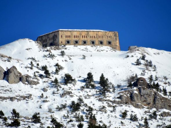 Système de fortification du col de Tende à la fin du XIXe siècle